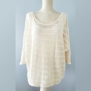 OSO Casuals Ivory Lacey Top